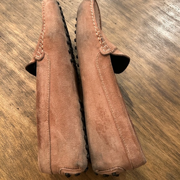 Aurélien soft suede pink driving loafers 39 made in Italy - Picture 6 of 12